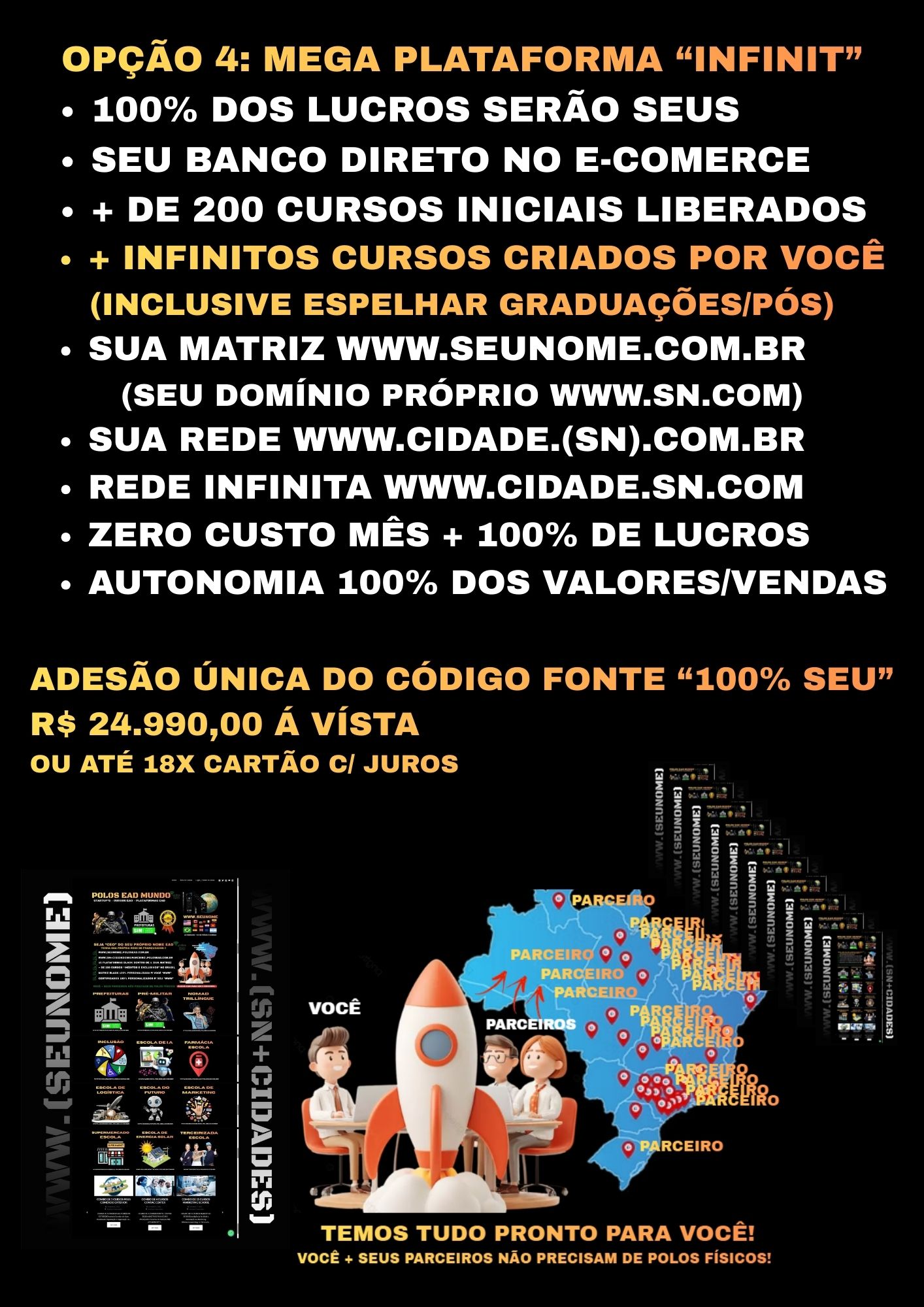 OPÇÃO 4 na 100% INFINIT